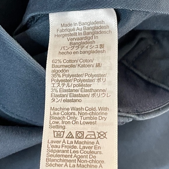 NWT J.CREW Men's Slim Fit TruTemp Chino Pant in Dark Midnight, 36/30 - Picture 8 of 9